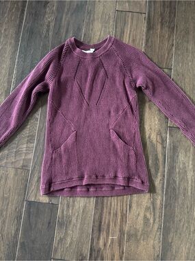 Lululemon Athletica Plum Crewneck Knit Sweater